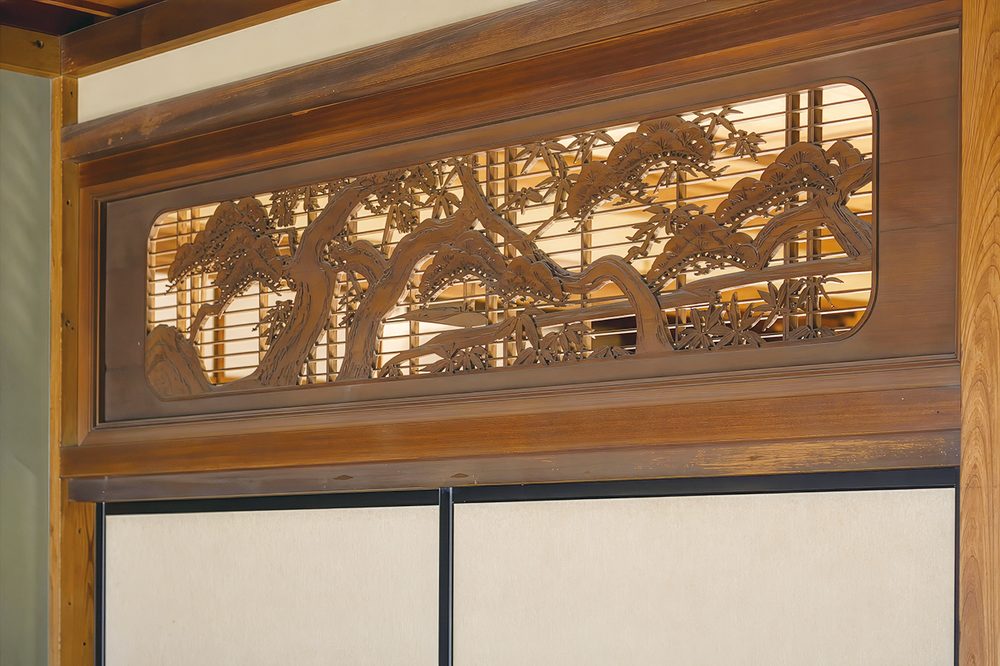 欄間を取り入れた和モダンな空間のイメージ
